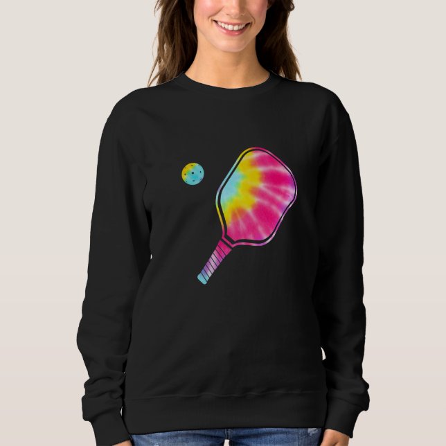 Camiseta Tie Dye Pickleball Pickleball Paddleball Treinador (Frente)