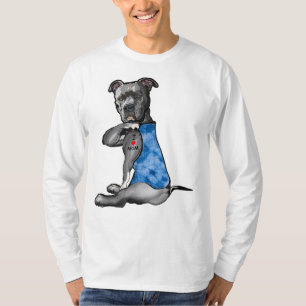 Camiseta Tie Dye Pit - Eu Amo Mamãe Pitbull Tattoo Mãe