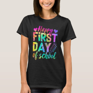 Camiseta Tie Dye Primeiro Dia Da Faculdade Professora Engra