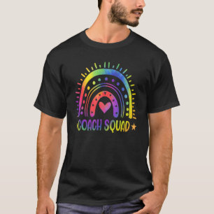 Camiseta Tie Dye Rainbow Coach Squad Dia de Apreciação