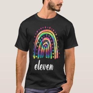 Camiseta Tie Dye Rainbow Com Onze Anos De Idade, 11 Dias De