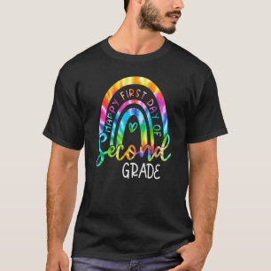 Camiseta Tie Dye Rainbow Feliz Primeiro Dia De segundo