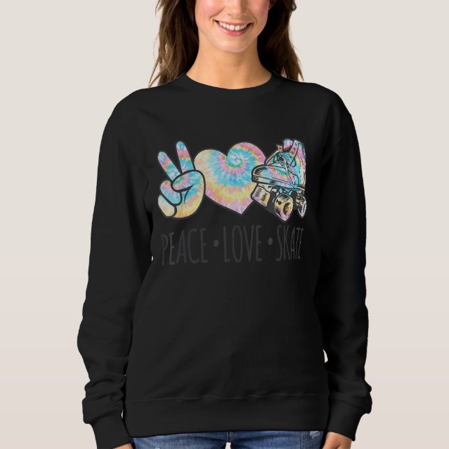 Camiseta Tie Dye Roller Sking Para Meninas Adolescentes Pea (Frente)