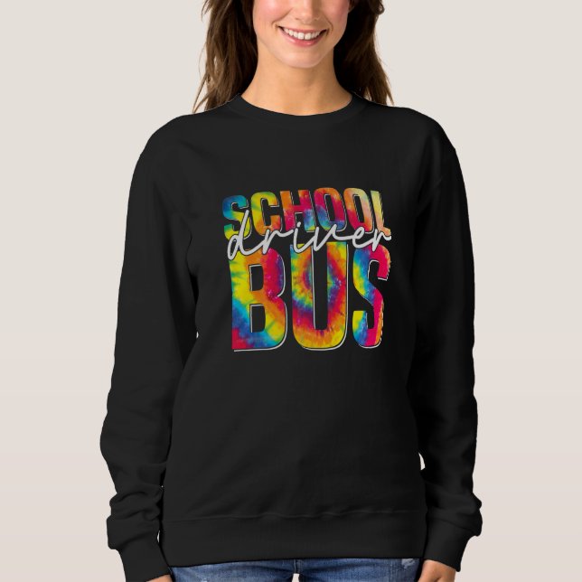 Camiseta Tie Dye School Bus Driver  Busman Men Women Busman (Frente)