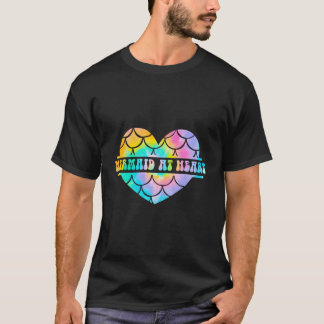 Camiseta Tie Dye Sereia Em Heart Hawaii Summer Vacam Pa
