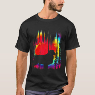 Camiseta Tie Dye Shepherd Australiano Hippie Puppy Dog