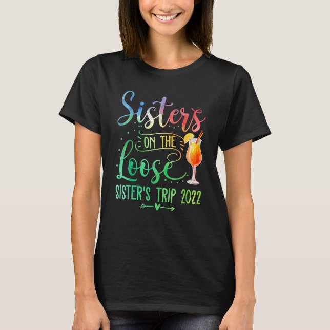 Camiseta Tie Dye Sisters no fim de semana da Irmã Perdida (Frente)