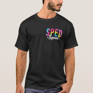 Camiseta Tie Dye Sped Squad Pocke Special Education Crew Li