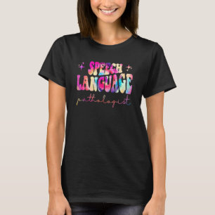 Camiseta Tie Dye Speech Language Therapist Patologista Retr