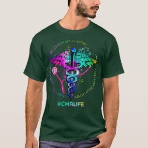 Camiseta Tie Dye Stethoscope CMA Life Nursing Apreciação
