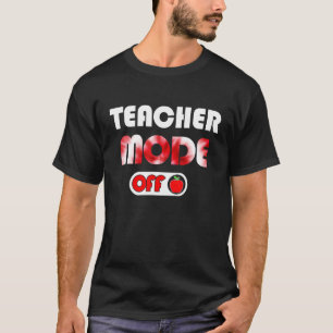 Camiseta Tie Dye Teacher Mode Off Feliz Dia Passado Da Esco