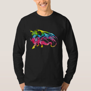 Camiseta Tie Dye Trippy Zodiac Dragon Fantasy Mythasy Crea