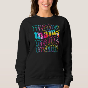 Camiseta Tie Dye Vintage Mama Melhor Mãe Já Feliz Mãe