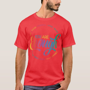 Camiseta Tie Dye Você É Suficiente Para LGBT Lésbica Gay Bi