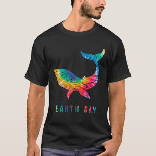 Camiseta Tie Dye Whale Earth Day 2020 Costume Environmenta