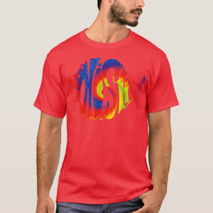 Camiseta TieDye Para Pescador, Pico-Jame Colorido, Peixe