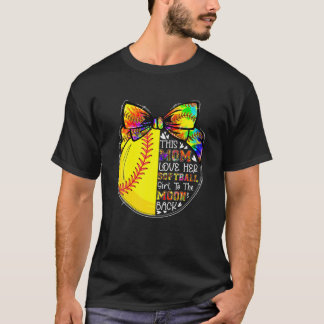 Camiseta Tiedye This Mom Loves Her Softball Girl Players Mo