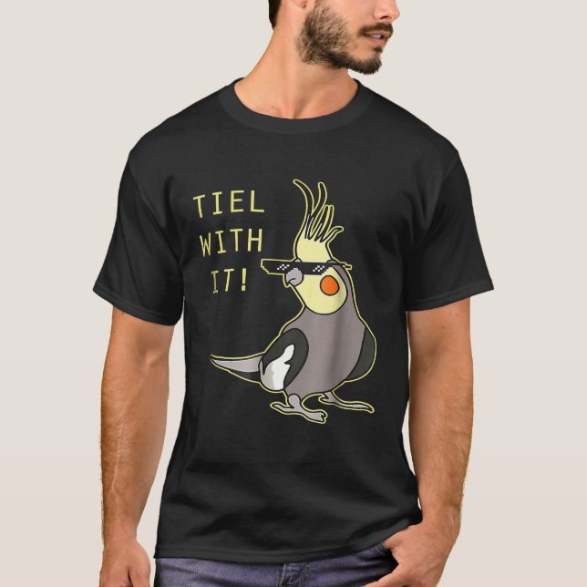 Camiseta Tiel Com Ele Cockatiel Parrot Bird (Frente)