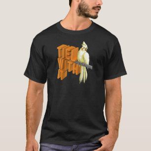 Camiseta Tiel Com Ele É Um Animal De Cockatiel De Bird Ra