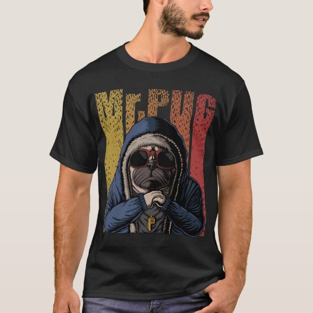 Camiseta Tigela de Filhotes- Sr.Pug (Frente)