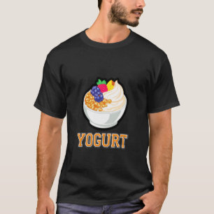 Camiseta Tigela de Iogurte Delicioso com Coberturas