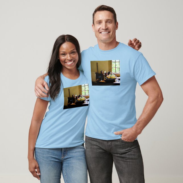Camiseta Tigela de Legumes e Potes (Unissex)