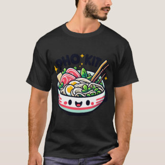 Camiseta Tigela de Pho Kit Cute Sorriso