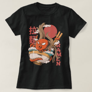 Camiseta Tigela de Ramen com Tentáculo de Polvo Gigante