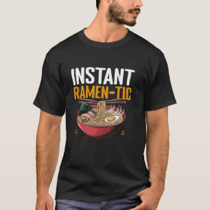 Camiseta Tigela de Sopa de Macarrão Instantâneo Ramen Tic