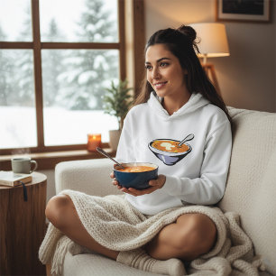 Camiseta Tigela de Sopa de Tomate com Colher