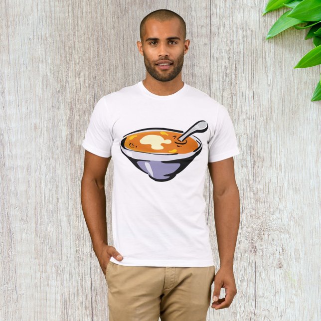 Camiseta Tigela de Sopa de Tomate com Colher (Criador carregado)
