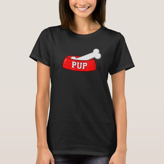 Camiseta Tigela para Cachorro com Osso de Cachorro (Frente)