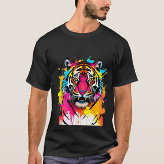 Camiseta Tiger Art Bella+Canvas T Shirt