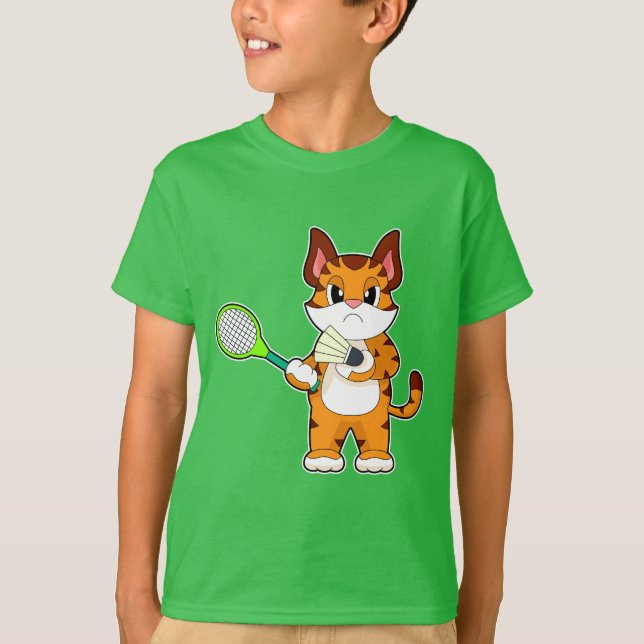 Camiseta Tiger Badminton Racket Badminton (Frente)