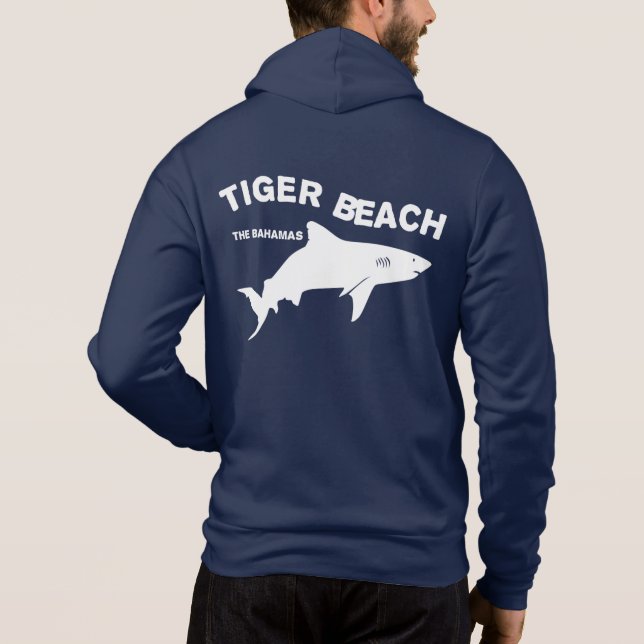 Camiseta Tiger Beach - Bahamas | Mergulho Com Tubarões (Verso)