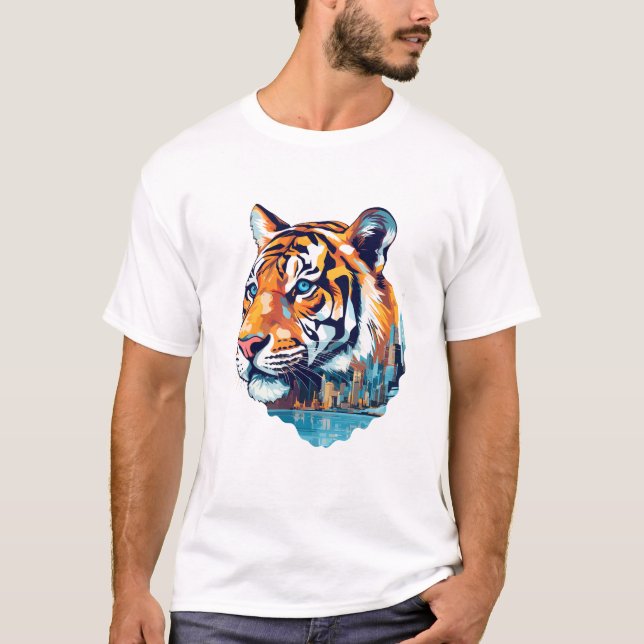 Camiseta Tiger Beast World Wildlife BeauDiscovery (Frente)