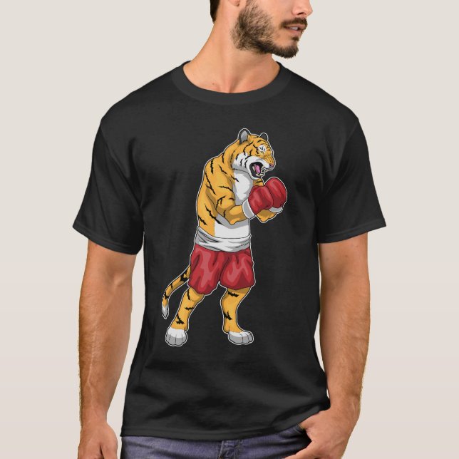 Camiseta Tiger Boxer Boxing Luvas Boxing (Frente)
