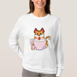Camiseta Tiger cat with Cup of Milk.PNG<br><div class="desc">This design is the perfect gift for a birthday,  Christmas and other celebrations. It is suitable for women,  men and kids.</div>