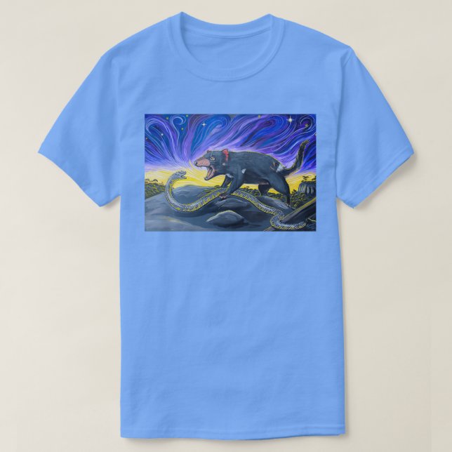 Camiseta Tiger Cobra vs Tasmanian Devil (Frente do Design)