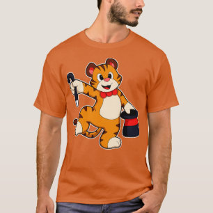 Camiseta Tiger como cavalheiro com chapéu