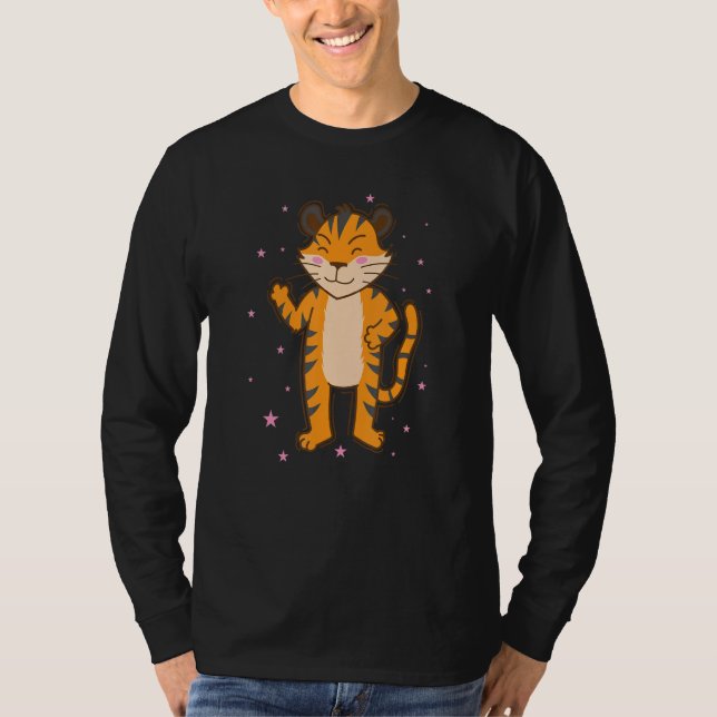 Camiseta Tiger dancing Zoo big Cat (Frente)