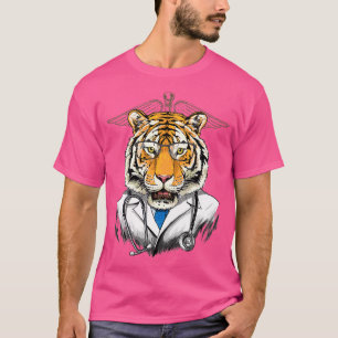 Camiseta Tiger Doctor Vet Veterinarian Amante de os animais
