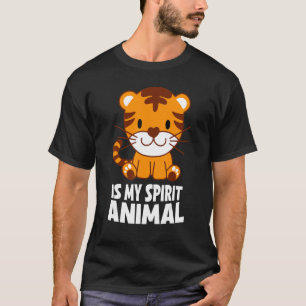 Camiseta Tiger É Meu Espírito De Crianças De Animais Tigre