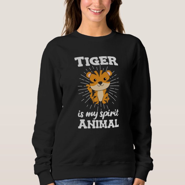Camiseta Tiger é o meu espírito Animal - Zoológico Doce (Frente)