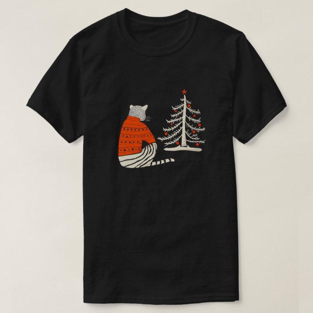 Camiseta Tiger Esperando pelo Natal (Frente do Design)