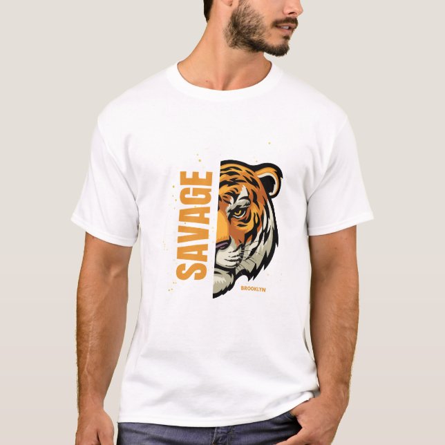 Camiseta Tiger Eyes Full Of Fire (Frente)