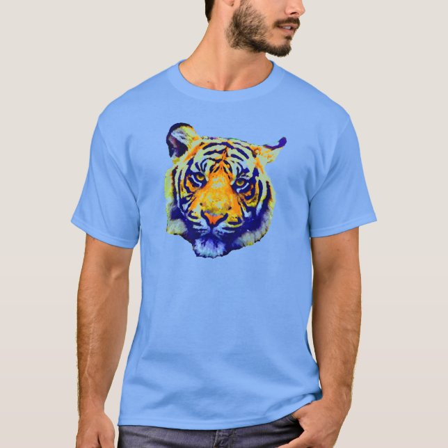 Camiseta Tiger Eyes Pop Art (Frente)