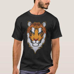 Camiseta Tiger face cabeça grandes felinos marca predadores
