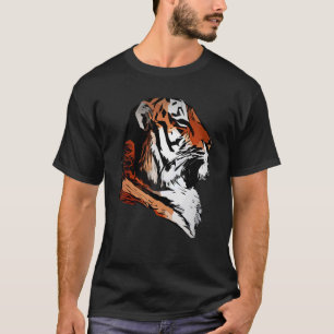 Camiseta Tiger face cabeça grandes felinos marca predadores