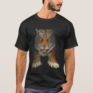 Camiseta Tiger Face Tiger Head Face Vintage Selvagem Gato